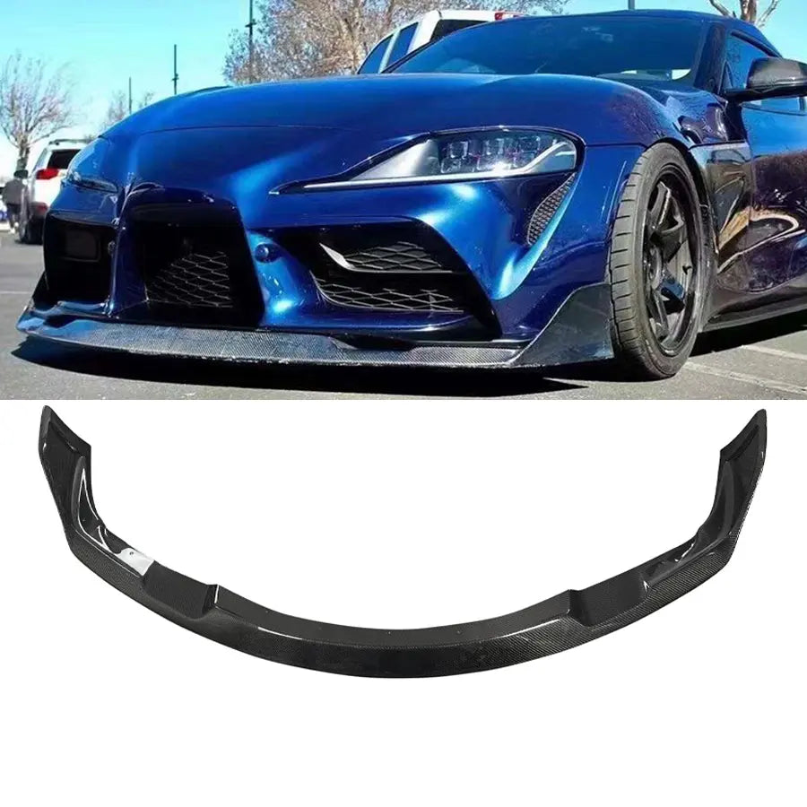 Carbon Front Bumper Lip Splitter for Toyota Supra A90 A91 2020 2021 2022 2023