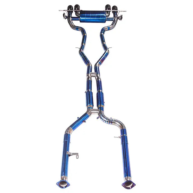 BMW M3 M4 G82 G80 Titanium Front and Middle Tail Exhaust Pipe With Tips