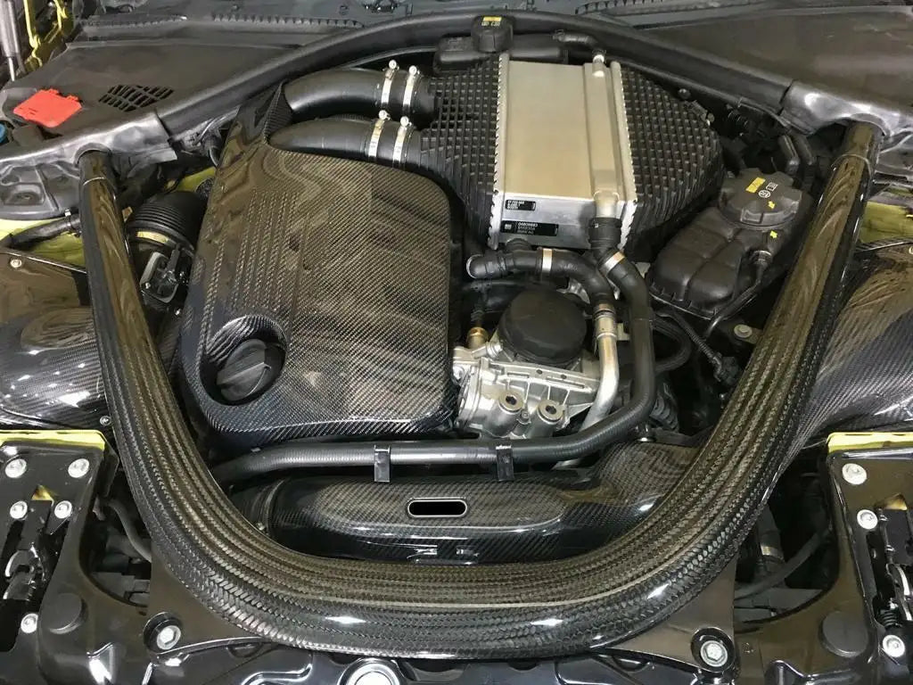 Carbon Fiber Engine Hood Cover Bonnet Cover Trim for BMW F80 M3 F82 F83 M4 2014 - 2019